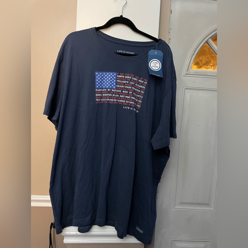 Life Is Good Navy Blue Short Sleeve Tee NWT, XXL
